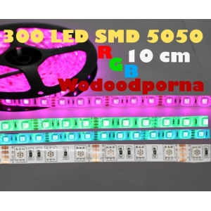 Taśma LED 5050 -300 RGB  Wodoodporna IP65 (10cm)