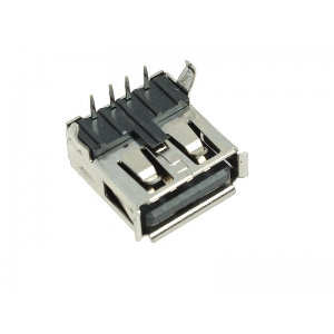 GNIAZDO USB typ A do druku czarne (2szt)  /785