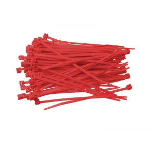 Opaska kablowa 100x2,5 czerwona (100szt)