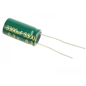 Kondensator LOW ESR 3300uF /6,3V 10x20mm  (3szt)