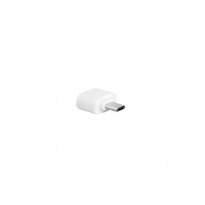 Adapter OTG: wtyk micro USB - gniazdo USB  biały