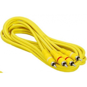 Przyłącze kabel 2xRCA CHINCH żółty  (3m)
