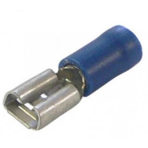 Konektor  izolowany żeński 4,8mm  niebieski (10szt)