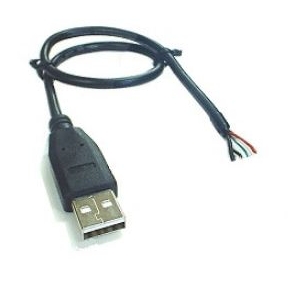Wtyk USB TYP A  z przewodem 25cm