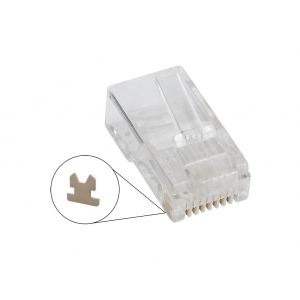 Wtyk sieciowy RJ45  (8P8C)  (10szt) linka