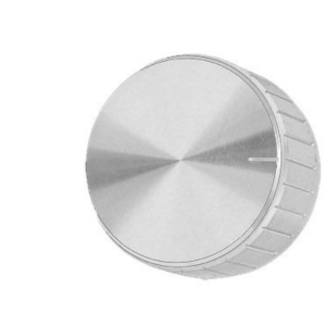 Gałka potencjometru GSL20S SREBRNA 20mm oś ścięta