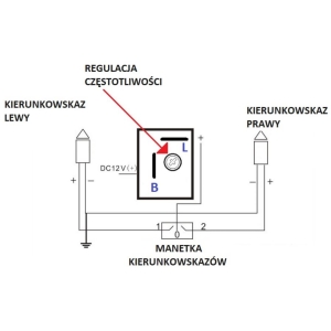 Przerywacz kierunkowskazów LED 12V z regulacją
