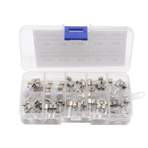 Zestaw bezpieczników WTA-T 5x20mm zwłocznych (0,5 -20A) 100szt