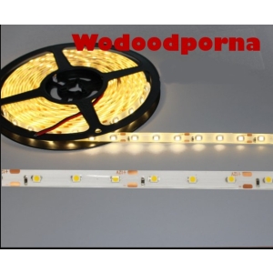 Taśma LED 3528 -300 biała ciepła  wodoodporna  (1m)