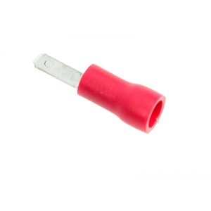 Konektor  izolowany męski 2,8mm  czerwony (10szt)